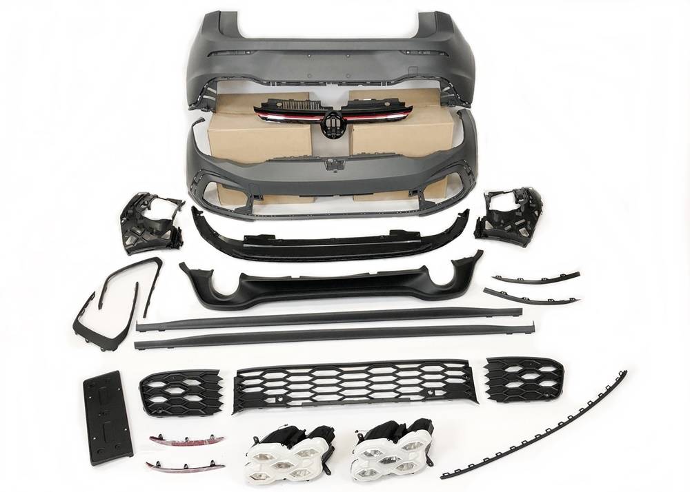 Body Kit Volkswagen Golf 8  3/5D Look GTI 2 Exhaust                                                                          
