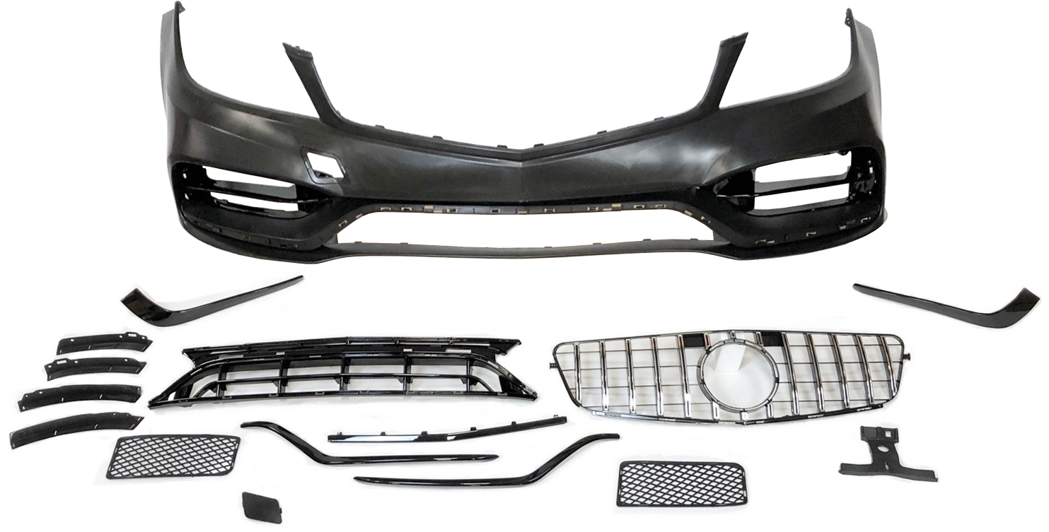 Front Bumper Mercedes W204 07-10 Look W205 C63                                                                               
